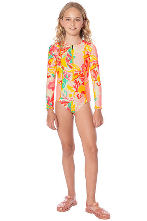 Maaji Girls Miku Long Sleeve One Piece - Dream Garden