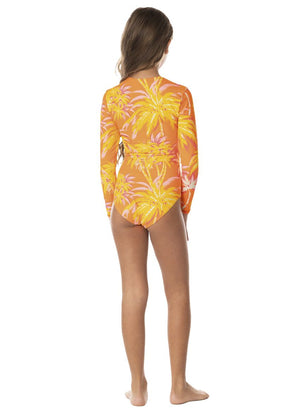 Maaji Girls Miku Long Sleeve One Piece - Golden Swell