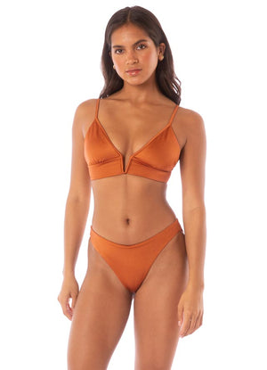 Maaji Parade Bikini Top - Satin Umber