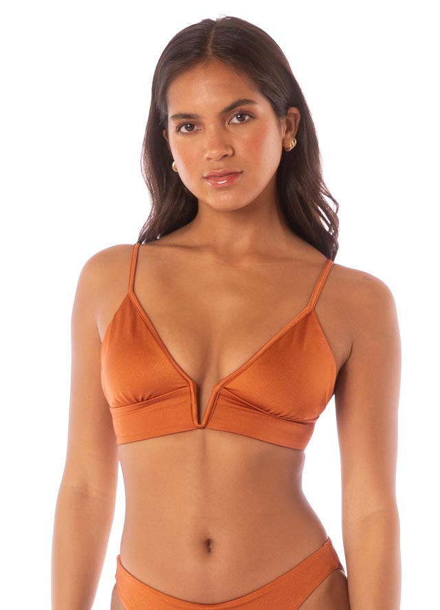 Maaji Parade Bikini Top - Satin Umber