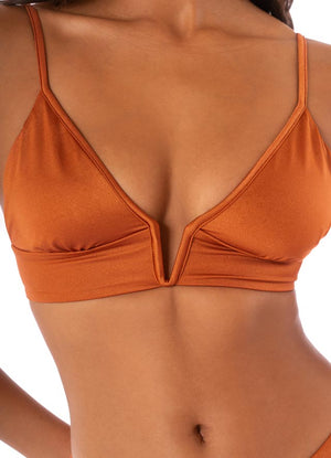 Maaji Parade Bikini Top - Satin Umber