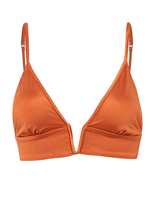 Maaji Parade Bikini Top - Satin Umber