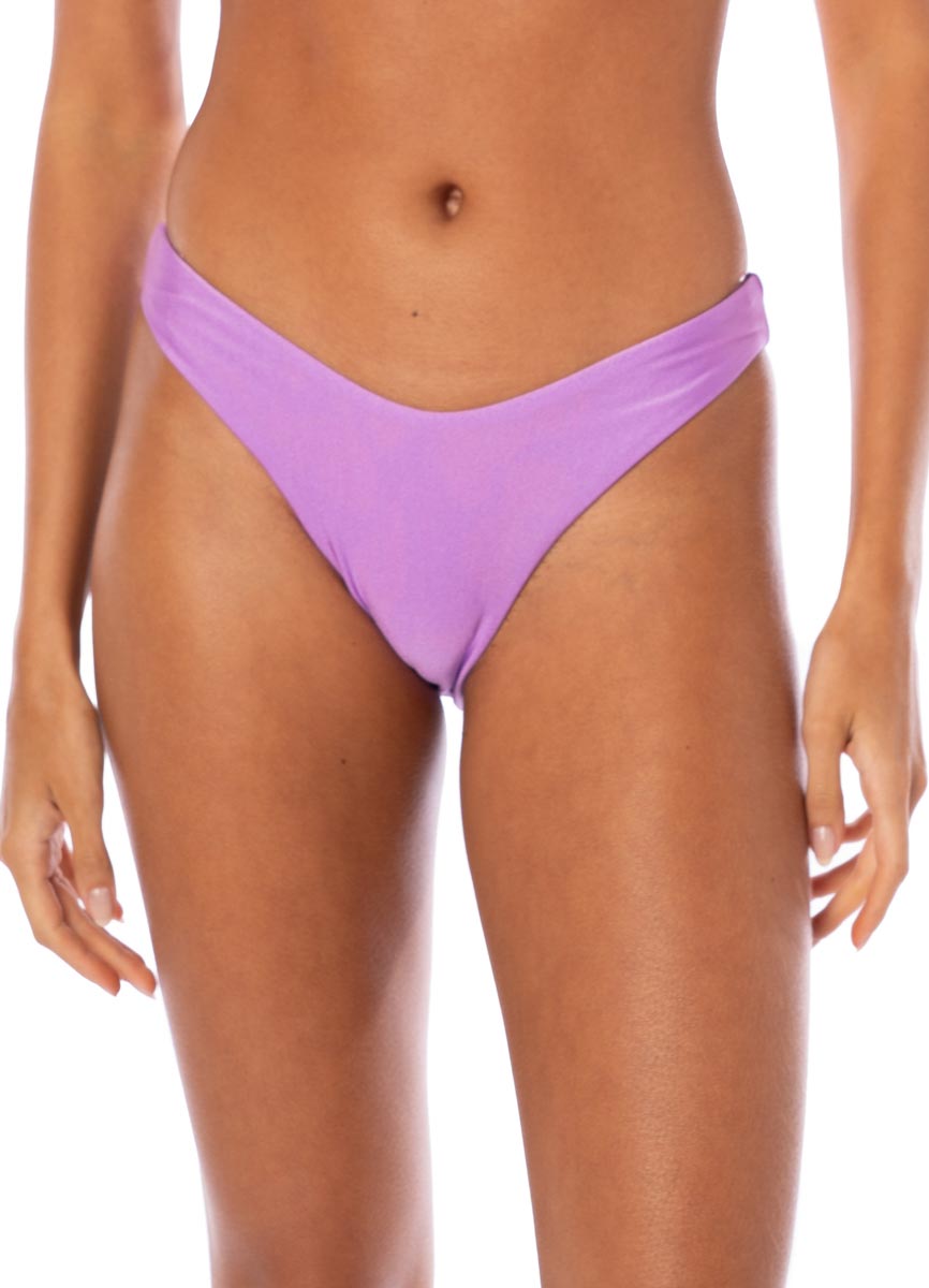Maaji Splendour Regular Bikini Bottom - Metallic Lilac