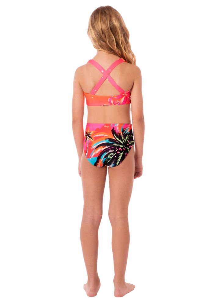 Maaji Girls Aurorally One Piece - Electric Sunrise