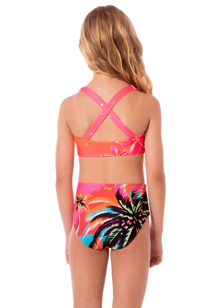 Maaji Girls Aurorally One Piece - Electric Sunrise