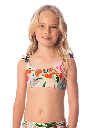 Maaji Mango Girls Bikini Set - Neon Leafy