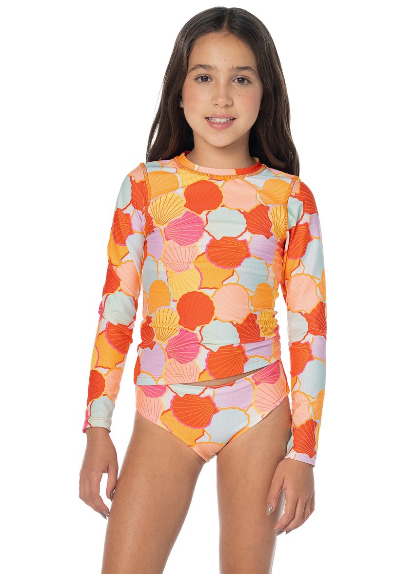 Maaji Odyssey Girls Swimwear - Rainbow Shells image 1