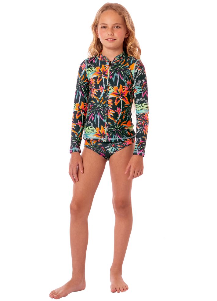 Maaji Girls Cherish Long Sleeve Rash Guard Set - Funky Fiesta