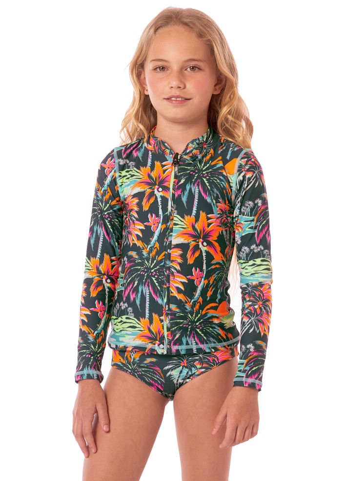 Maaji Girls Cherish Long Sleeve Rash Guard Set - Funky Fiesta