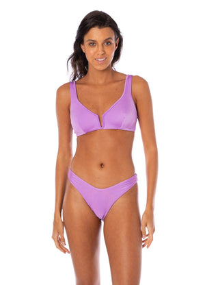 Maaji Splendour Regular Bikini Bottom - Metallic Lilac