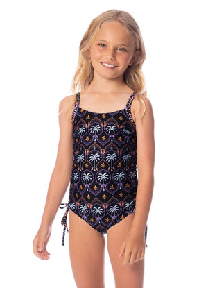 Maaji Lulu Girls One Piece - Midnight Palm