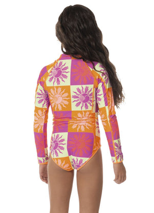 Maaji Girls Moorea Long Sleeve One Piece - Patch Play