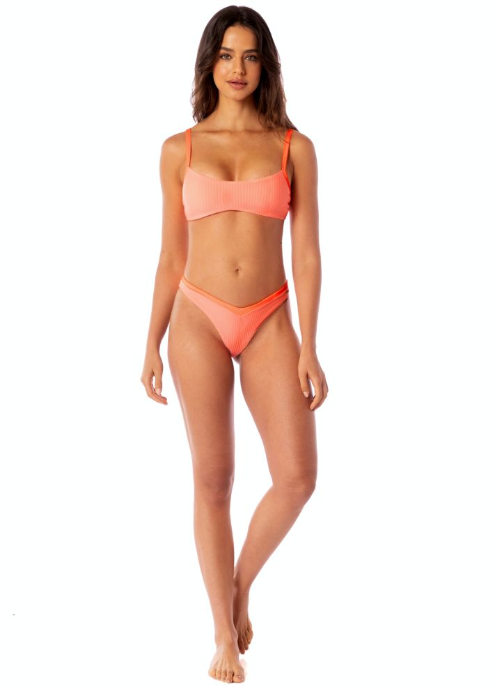 Maaji Valerian V Cheeky Cut Bikini Bottom - Watermelon Daiquiri