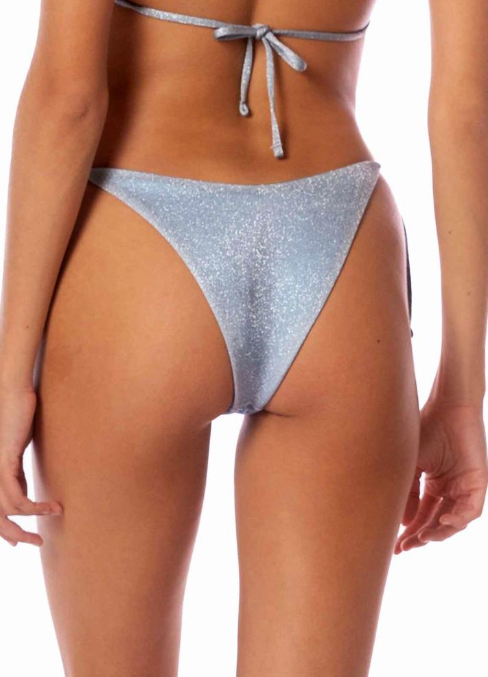 Maaji Splenium Tie Side Bikini Bottom - Silver Blue