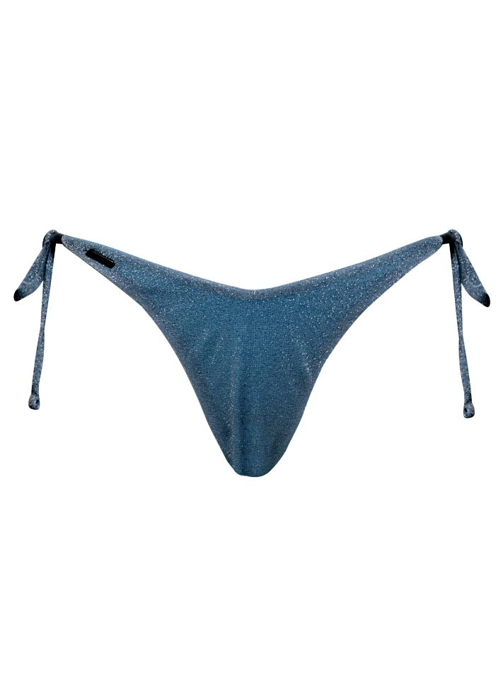 Maaji Splenium Tie Side Bikini Bottom - Silver Blue