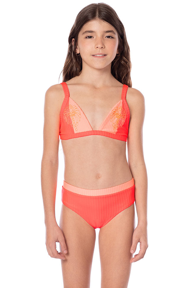 Maaji Girls Sanni Bikini Set - Flame Coral