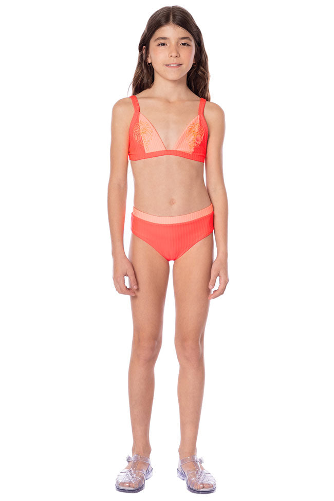 Maaji Girls Sanni Bikini Set - Flame Coral
