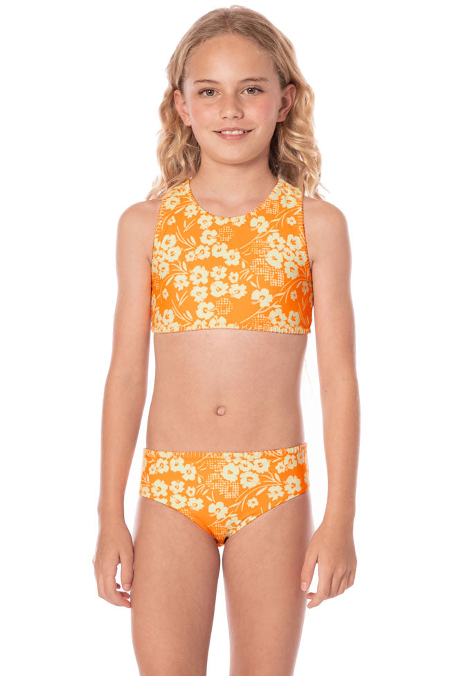Maaji Girls Seastar High Nek Bikini Set - Marigold Whispe