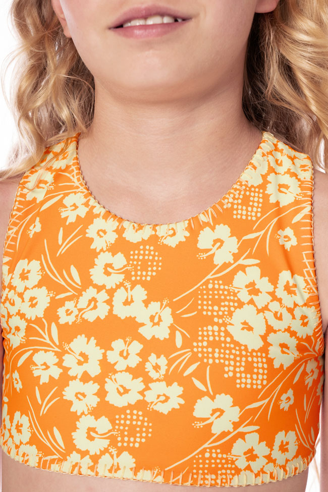 Maaji Girls Seastar High Nek Bikini Set - Marigold Whispe