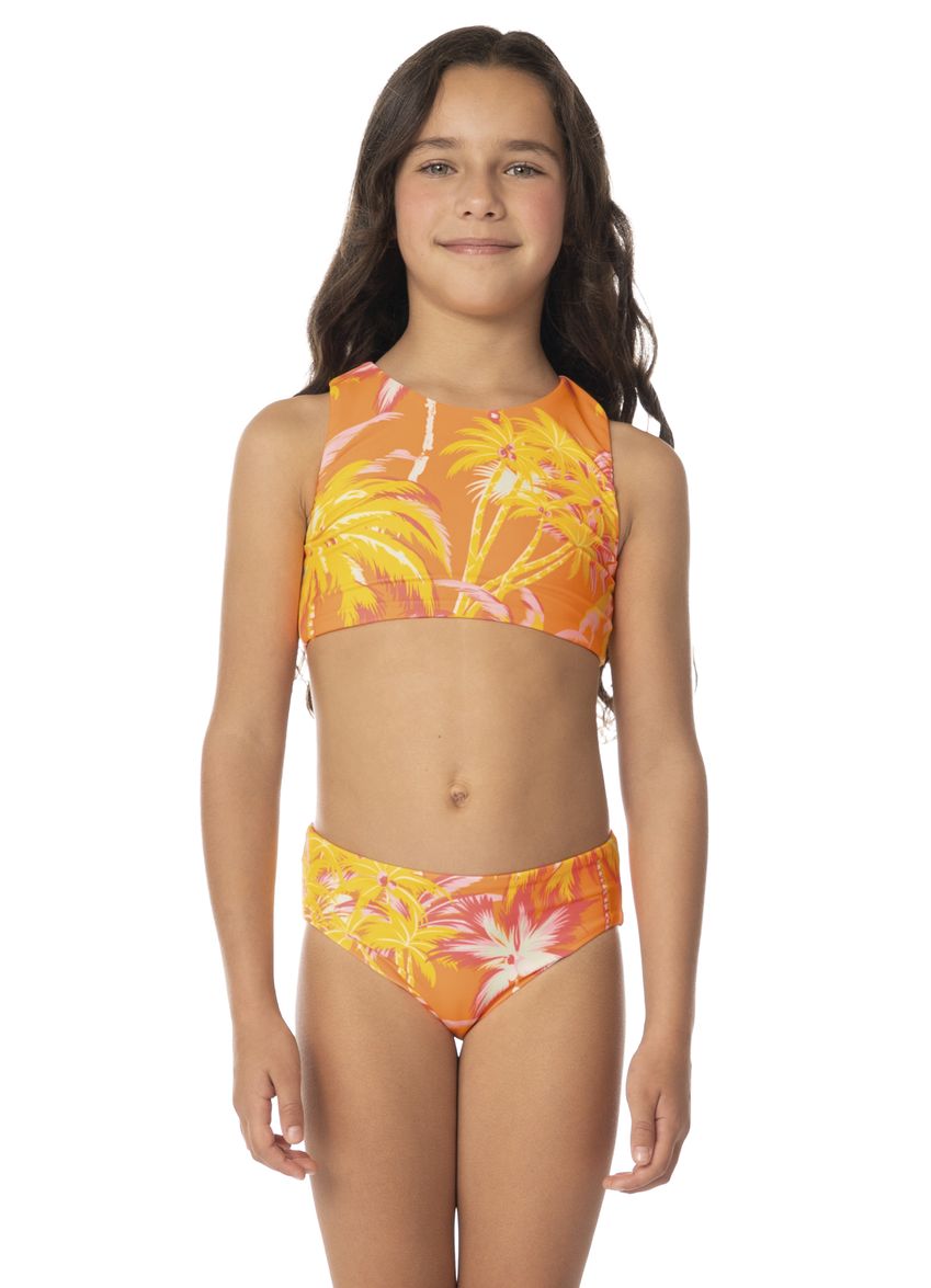 Maaji Girls Sea Star High Neck Bikini Set - Golden Swell