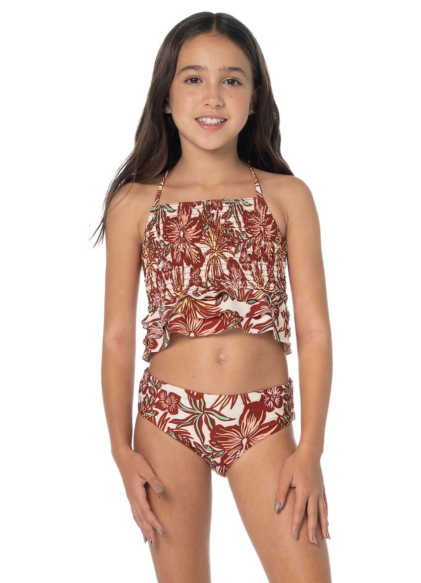 Maaji Wavelet Girls Swimwear - Tropical Heat image 1