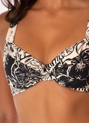 Maaji Archie Bikini Top - Sepia Fiori