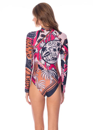 Maaji Eos Ladies Long Sleeve Surfsuit - Ocean Puzzle