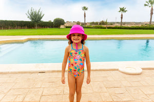 Zoggs Toddler Girls Tex Back One Piece - Pool Party