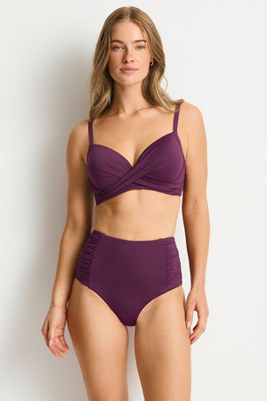 Sea Level Cross Front Moulded Underwire Bra - Essentials Edit