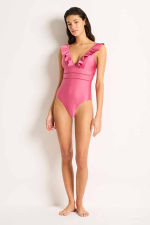 Monte and Lou Multi Fit Frill One Piece - Lustre