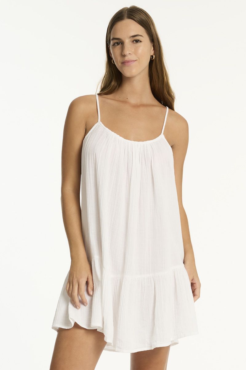 Sea Level Short Sundress - Sunset