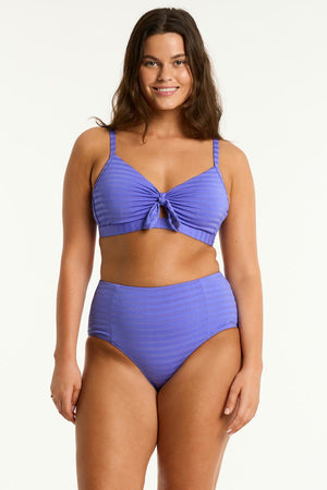 Sea Level Tie Front DD/E Bralette - Capri