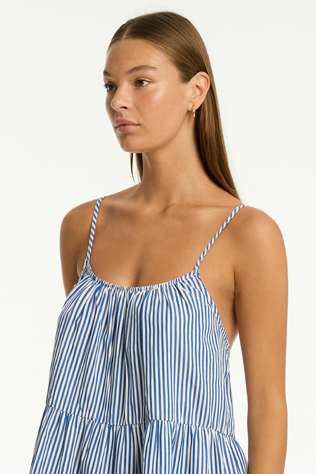 Sea Level Tie Back Short Swim Dress - Boathouse