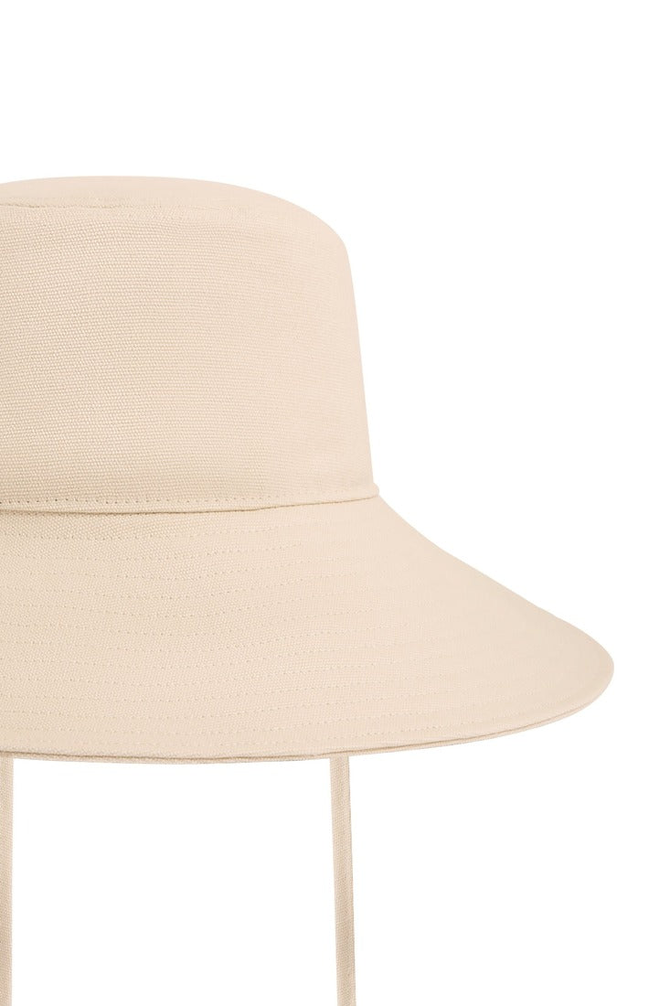 Seafolly Tie Up Bucket Hat - Ecru