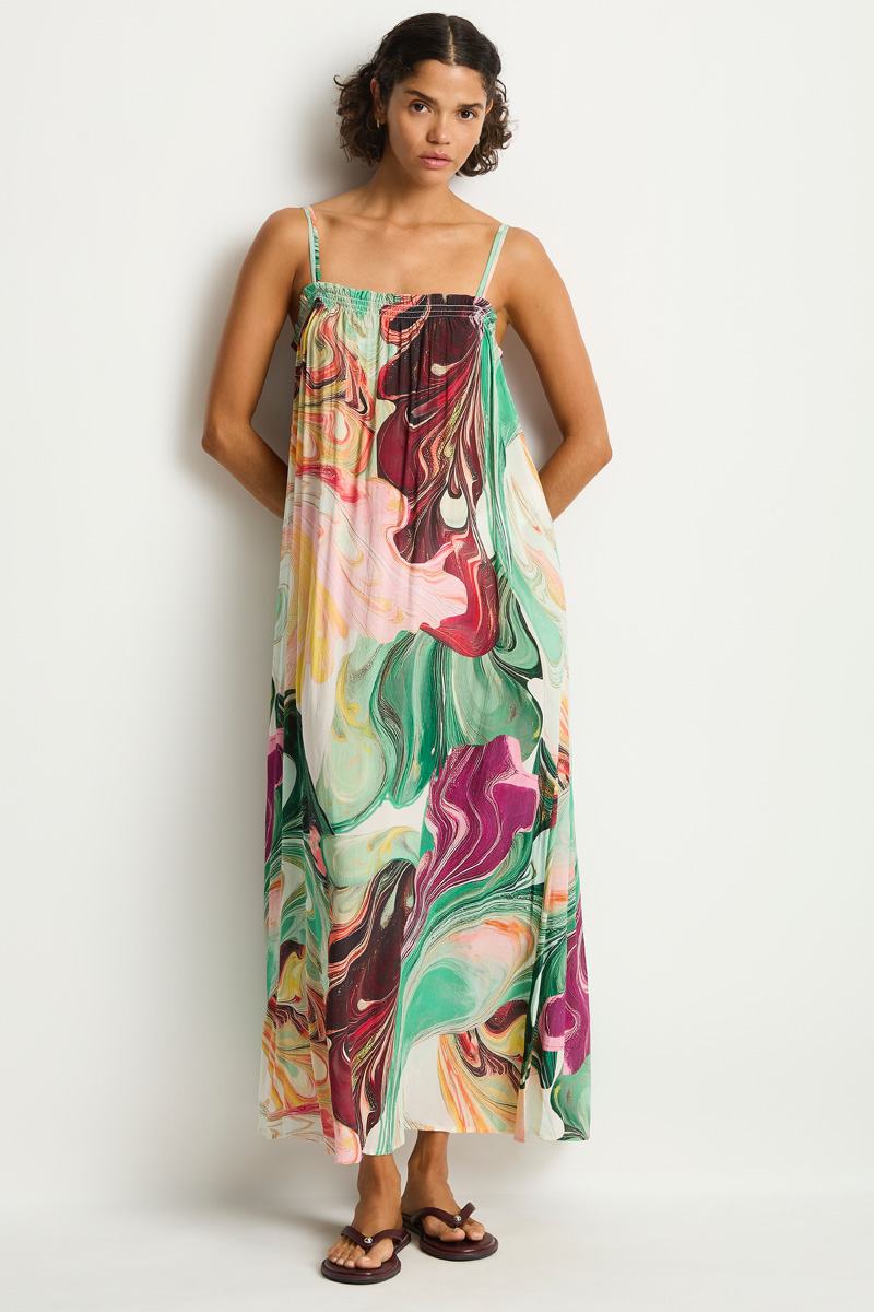 Sea Level Maxi Bandeau Dress - Abyss