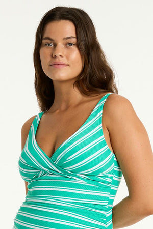 Sea Level Cross Front Multifit Singlet Top - Biarritz