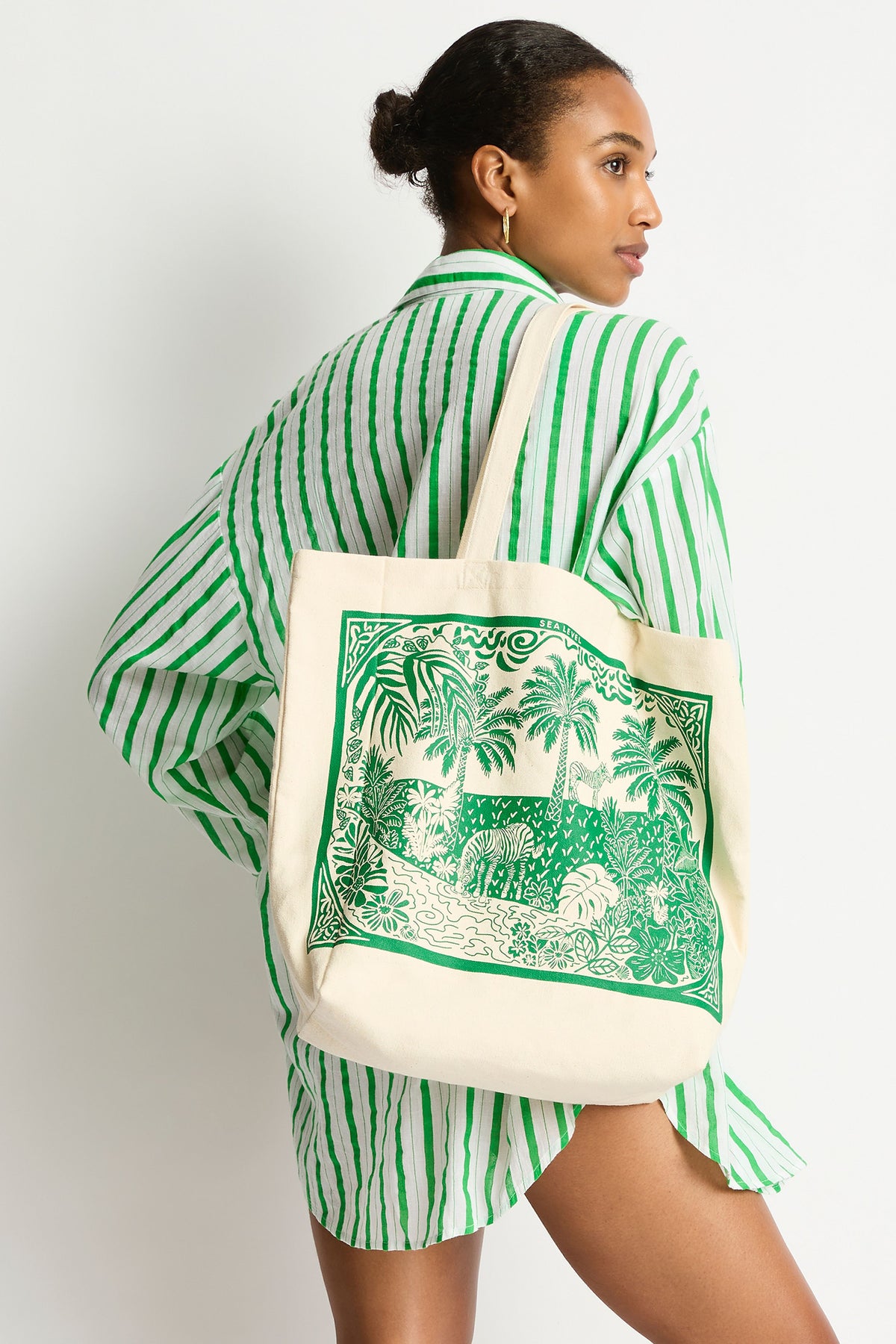 Sea Level Beach Tote Bag - Jungle