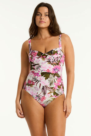 Sea Level Twist Front Multifit One Piece - Isla