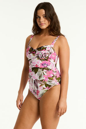 Sea Level Twist Front Multifit One Piece - Isla