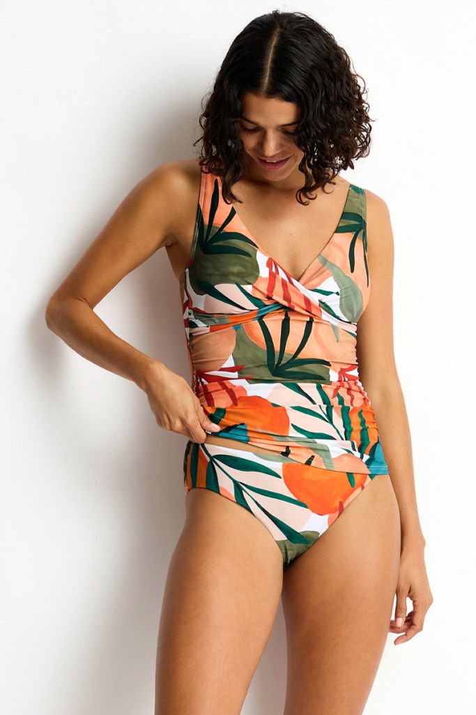 Sea Level Cross Front Multifit Singlet Top - Tropaluxe