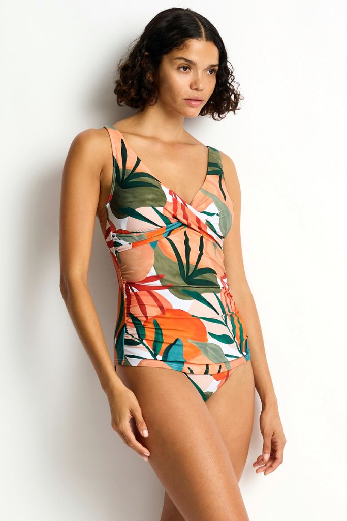 Sea Level Cross Front Multifit Singlet Top - Tropaluxe