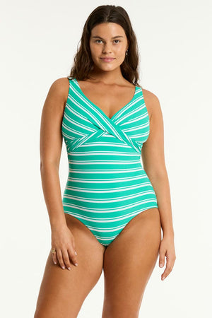 Sea Level Cross Front Multifit One Piece - Biarritz