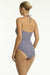 Sea Level Coast V Bar Bandeau One Piece - Coast
