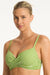 Sea Level Cross Front Moulded Underwire Bra - Checkmate