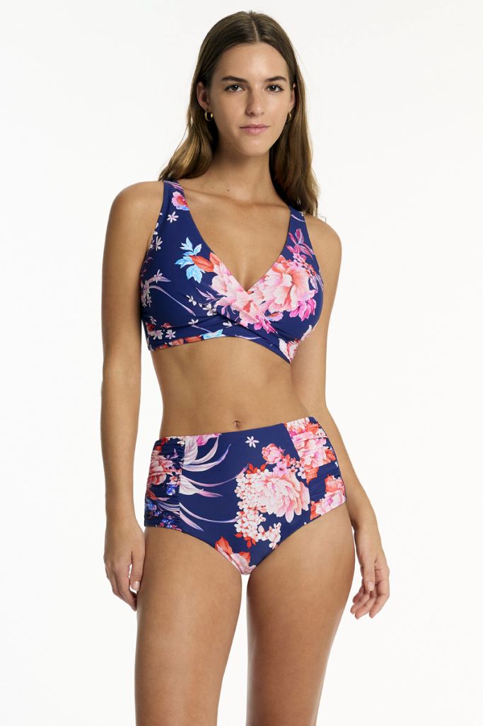 Sea Level High Waist Gathered Side Pant - Indochine