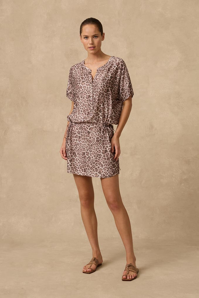 Monte & Lou Short Sleeve Shirtdress - Belle