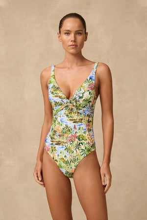 Monte & Lou Multi Fit Twist One Piece - Costa