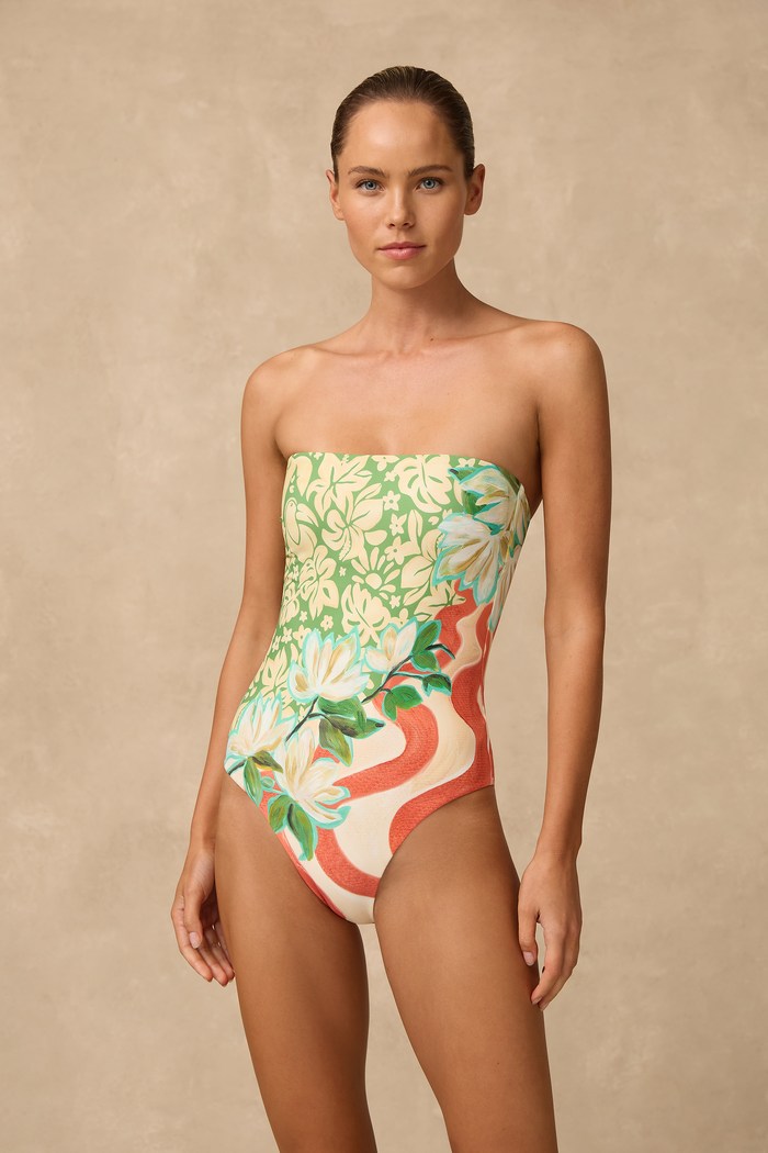 Monte & Lou Bandeau One Piece - Costa