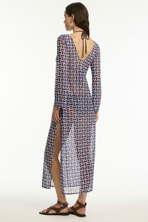 Sea Level Coast Mesh Long Dress - Coast