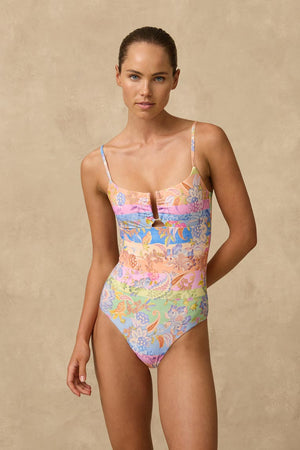 Monte & Lou Scooped U Wire One Piece - Jemma